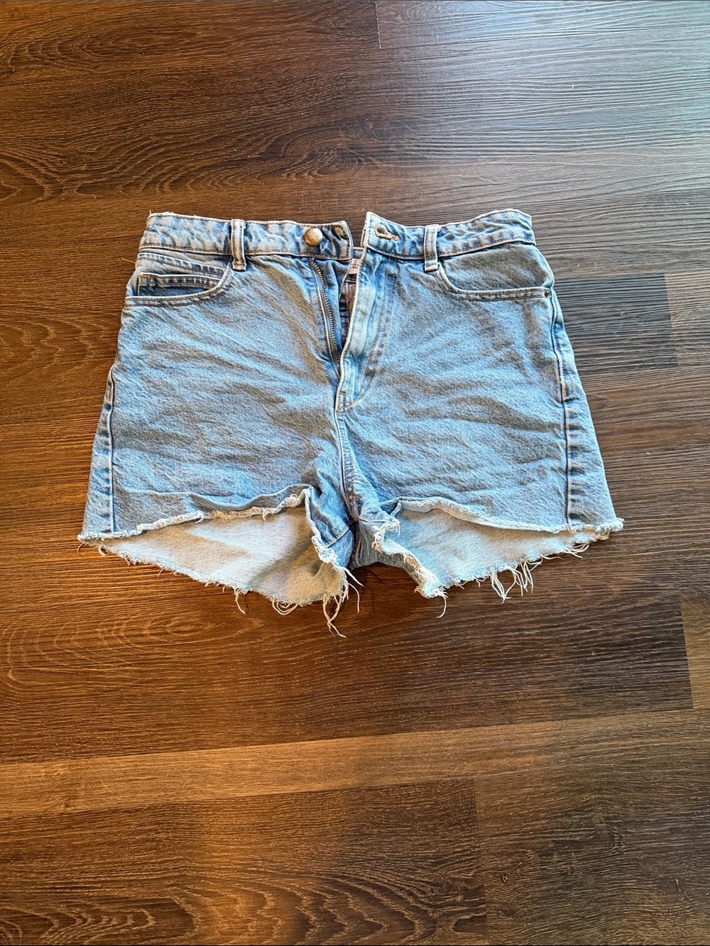 Zara High-Rise Denim Cutoff Shorts